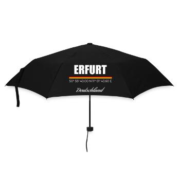 Erfurt - Regenschirm (klein) - Schwarz - Vorne