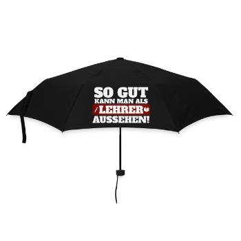 So gut kann man als Lehrer aussehen - Regenschirm (klein) - Schwarz - Vorne