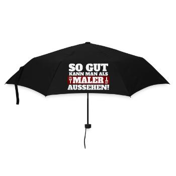 So gut kann man als Maler aussehen - Regenschirm (klein) - Schwarz - Vorne