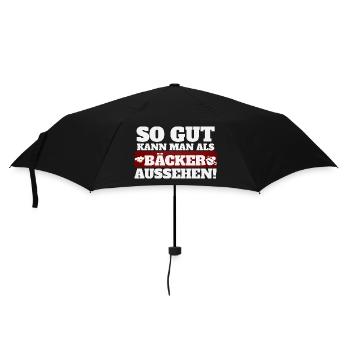 So gut kann man als bäcker aussehen - Regenschirm (klein) - Schwarz - Vorne