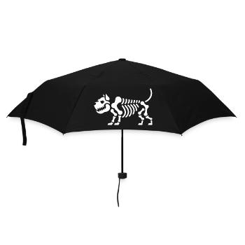 Skeleton Dog Aggressive Zombie Dog For - Umbrella (small) - black - Front