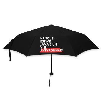 Ne Sous Estime Jamais Un Viel Aveyronnais T-Shi... - Parapluie standard - noir - Devant