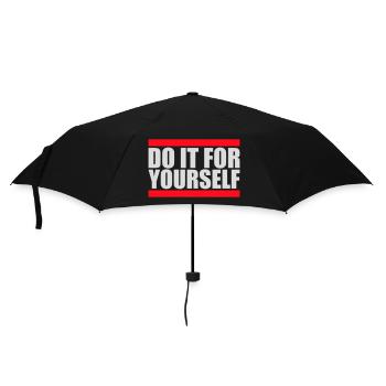 Do It For Yourself Inspirierend Selbstliebe Zitat - Regenschirm (klein) - Schwarz - Vorne
