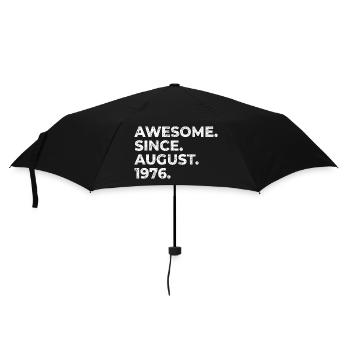 Awesome since August 1976 Geburtstag Geschenk - Regenschirm (klein) - Schwarz - Vorne