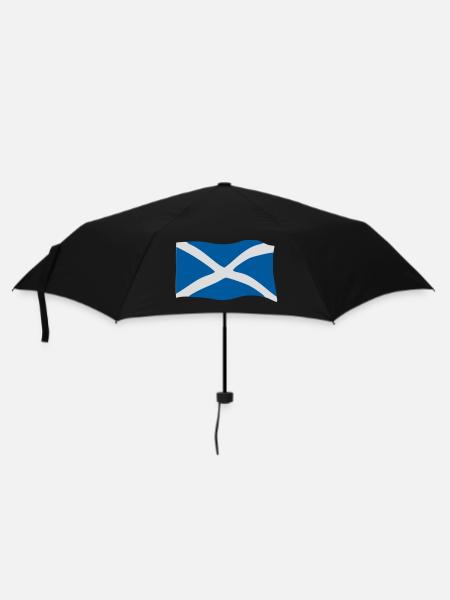 Schottland Fahne - Regenschirm (klein) - Schwarz