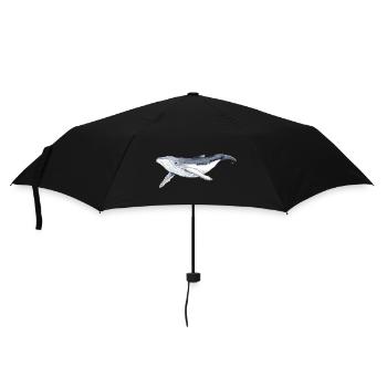 Baby-Buckelwal – Baleine - Regenschirm (klein) - Schwarz - Vorne