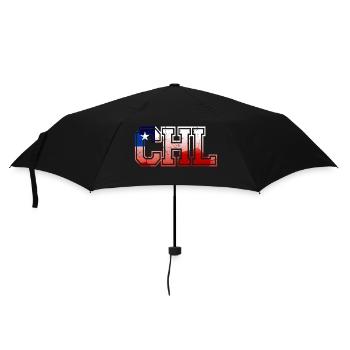CHL Chile - Regenschirm (klein) - Schwarz - Vorne