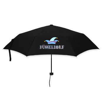 düsseldorf karneval e 105 - Regenschirm (klein) - Schwarz - Vorne
