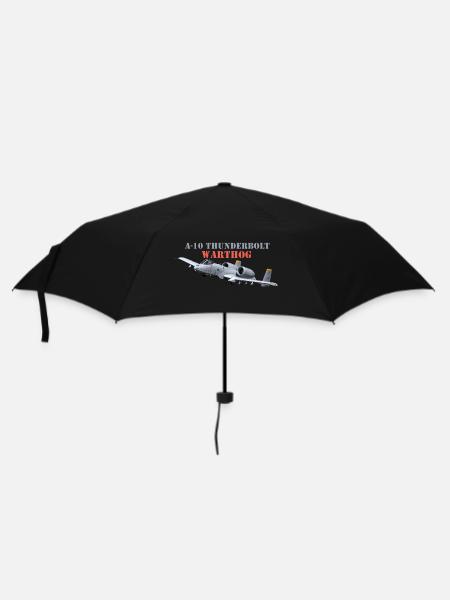 A-10 Thundertbolt - Regenschirm (klein) - Schwarz