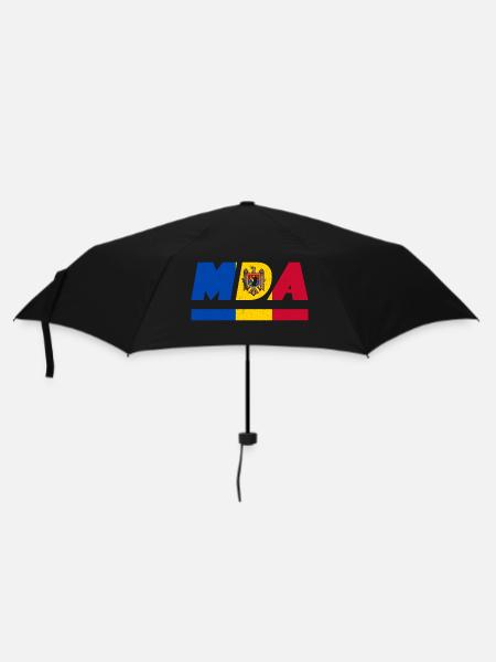 Drapeau de la Moldavie Drapeau de la MDA - Parapluie standard - noir