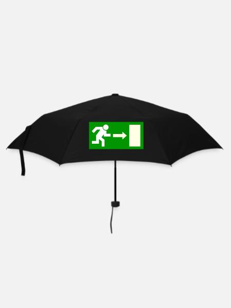 Exit sign template to personalize - Umbrella (small) - black