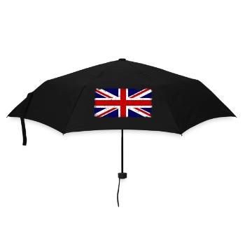 Great Britain Flag Vintage - Umbrella (small) - black - Front