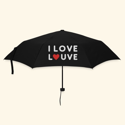 I LOVE LOUVE blanc - Parapluie standard