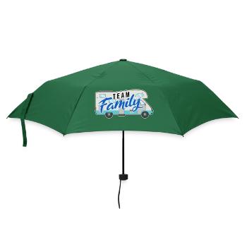 team family camping dog sport gift camping - Umbrella (small) - bottlegreen - Front