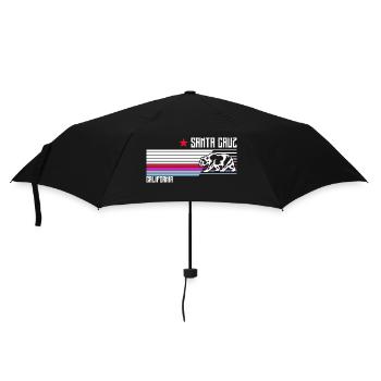 Santa Cruz California vintage retro - Regenschirm (klein) - Schwarz - Vorne
