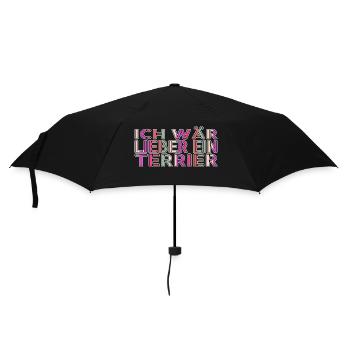 geschenk chihuahua weihnachten windhund dogge - Regenschirm (klein) - Schwarz - Vorne