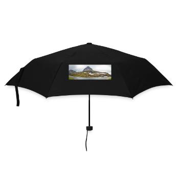 Landscape near Stigfossen water fall at Trollstige - Umbrella (small) - black - Front