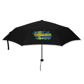 Sweden Sweden Viking Nordic Scandinavia Midsummer - Umbrella (small) - black - Front