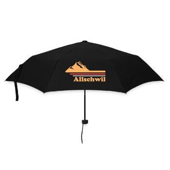 Allschwil Stadt Schweiz - Regenschirm (klein) - Schwarz - Vorne