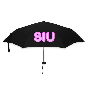 Jugendwort - Siu - Neonschrift in rosa - Regenschirm (klein) - Schwarz - Vorne