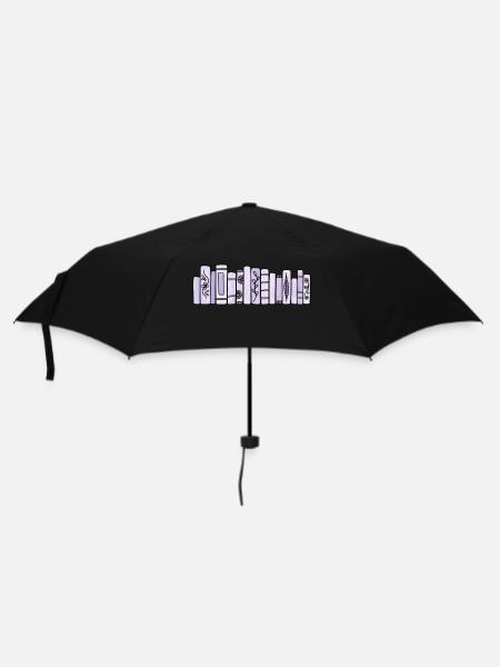 Livres Pastel Violet - Parapluie standard - noir