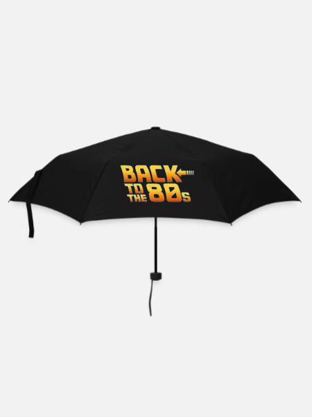 Zurück in die 80er Jahre Retro Abend zurück in die 80er Jahre - Regenschirm (klein) - Schwarz