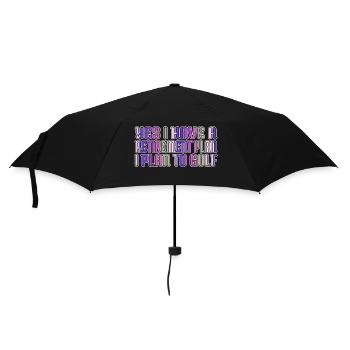 birthday present funny bowling golfcoach golfgirl - Umbrella (small) - black - Front