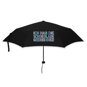 chalklettering lieben cooler spruch spruch - Regenschirm (klein) - Schwarz - Vorne