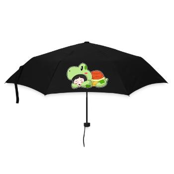 Costume de la Fille Tortue - Parapluie standard - noir - Devant