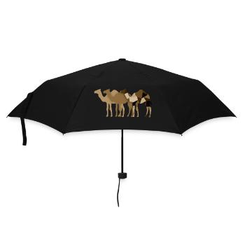 Chameaux - Parapluie standard - noir - Devant