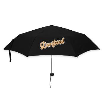 Dorfkind, Land, Eifel, Dorf, Spruch, fun - Regenschirm (klein) - Schwarz - Vorne