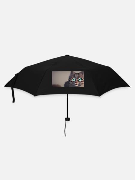 Cat for you - Regenschirm (klein) - Schwarz
