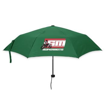 SM SUPER MOTO rot - Regenschirm (klein) - Flaschengrün - Vorne