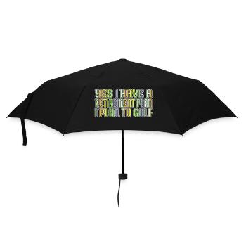 happy golfking awesome golfdad golfclock golflove - Umbrella (small) - black - Front