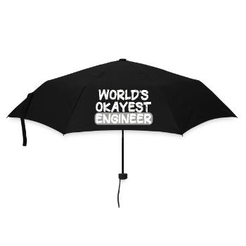 World's Best Engineer Bold Statement - Umbrella (small) - black - Front