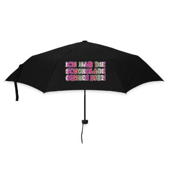depressiv essen frauen probleme weihnachten bäcker - Regenschirm (klein) - Schwarz - Vorne