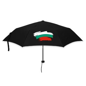 Bulgarien - Balkan България Flagge - Regenschirm (klein) - Schwarz - Vorne
