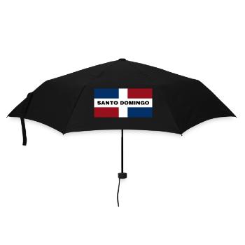 Ville de Saint-Domingue en République dominicaine Drapeau - Parapluie standard - noir - Devant