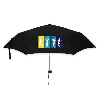 Dancing Dance Music - Umbrella (small) - black - Front