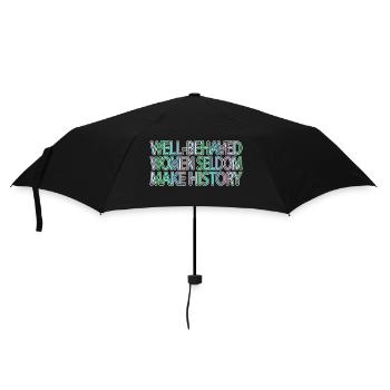 woman geek patriarchy are nine - Regenschirm (klein) - Schwarz - Vorne