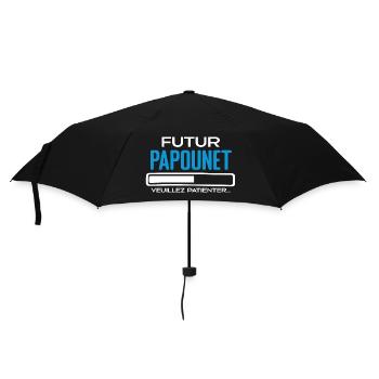 Futur Papounet Cadeau Fete des Peres Papa - Parapluie standard - noir - Devant
