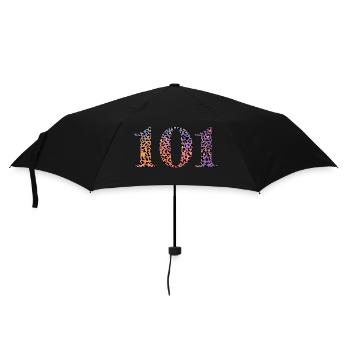 Leopard zum 101. Jubiläum - Regenschirm (klein) - Schwarz - Vorne