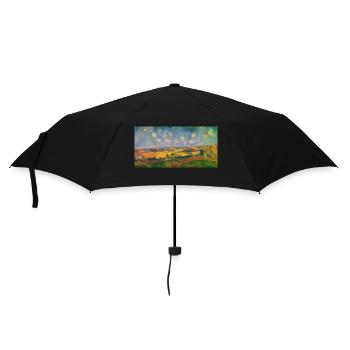 La magie de la nature dans une campagne française tranquille - Parapluie standard - noir - Devant