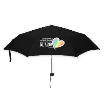 Dans un monde où vous pouvez être n’importe quoi, soyez gentil Citation - Parapluie standard - noir - Devant