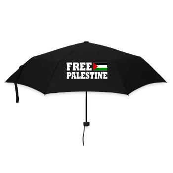 Free palestine - Umbrella (small) - black - Front