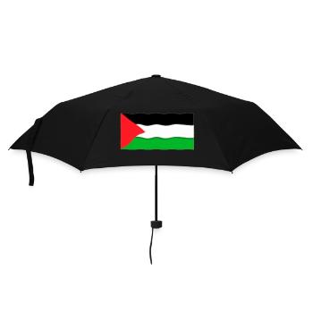 Flag of Palestine - Umbrella (small) - black - Front