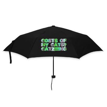 Cartoon Cat Cat Collage Tshirts Kitten Funny - Umbrella (small) - black - Front
