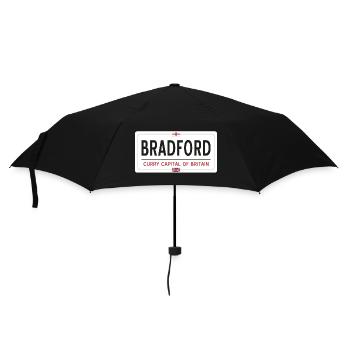 Ortsschild von Bradford - Regenschirm (klein) - Schwarz - Vorne