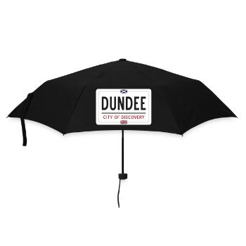 Dundee Ortsschild - Regenschirm (klein) - Schwarz - Vorne