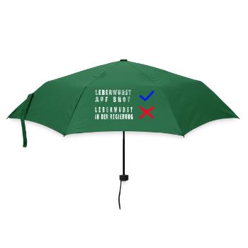 Ampel Leberwurst Protest - Regenschirm (klein) - Flaschengrün - Vorne